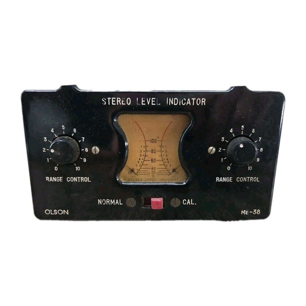 Olson ME-38 Stereo Level Indicator Vintage Audiophile Electronics Japan Made